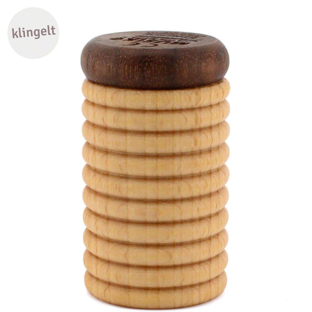 Glöckchen-Shaker Holz Musikinstrument hell Glöckchen-Shaker Holz Musikinstrument hell