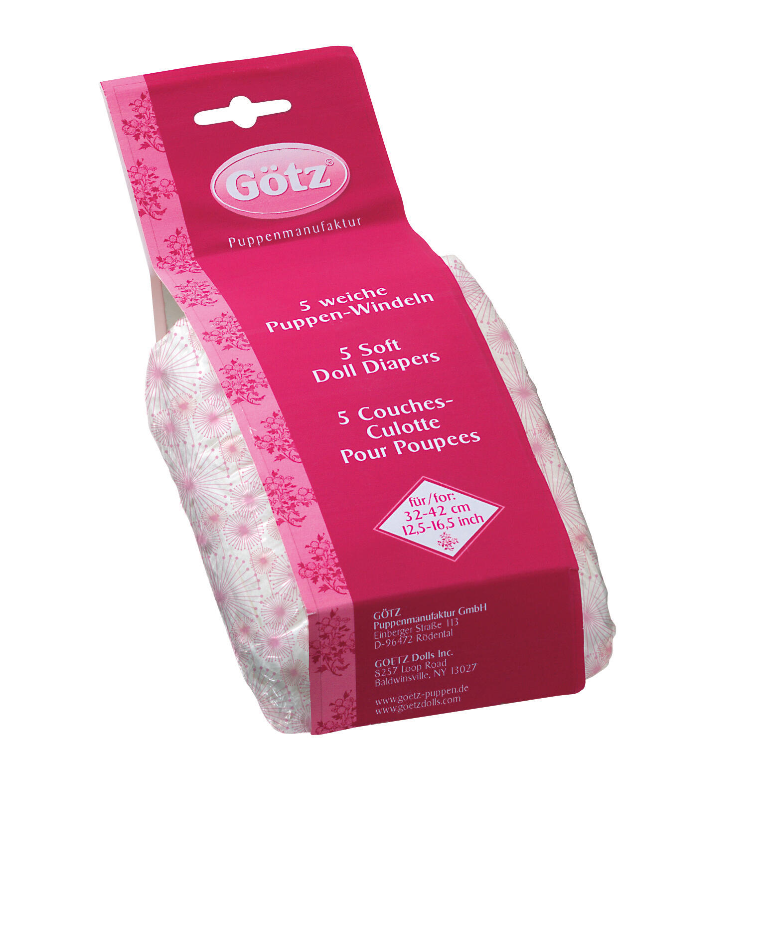 Götz - P.-Zub. Windeln Happy Flower 30cm Götz - P.-Zub. Windeln Happy Flower 30cm