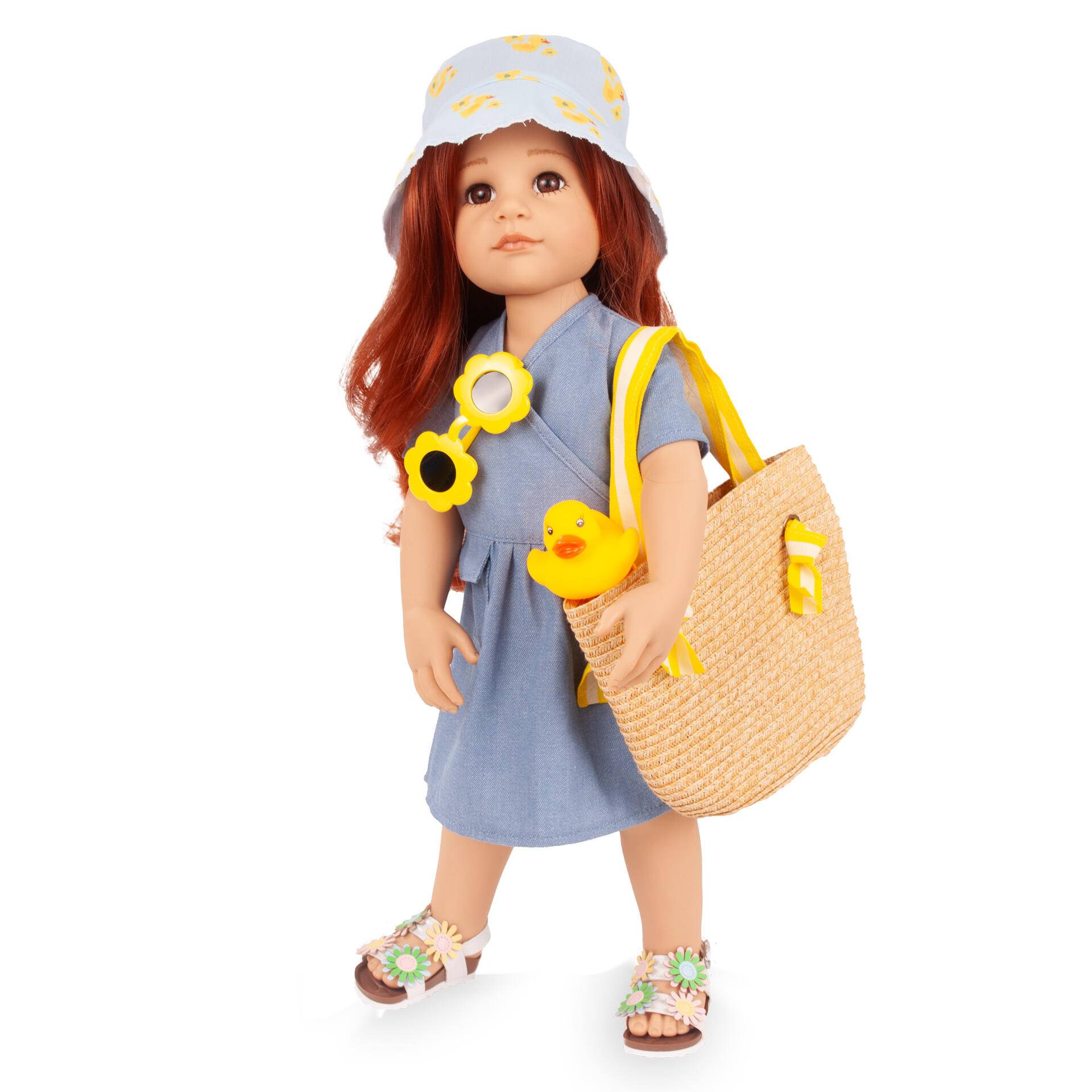 Götz - Puppe 50cm Hannah mit Ente Götz - Puppe 50cm Hannah mit Ente
