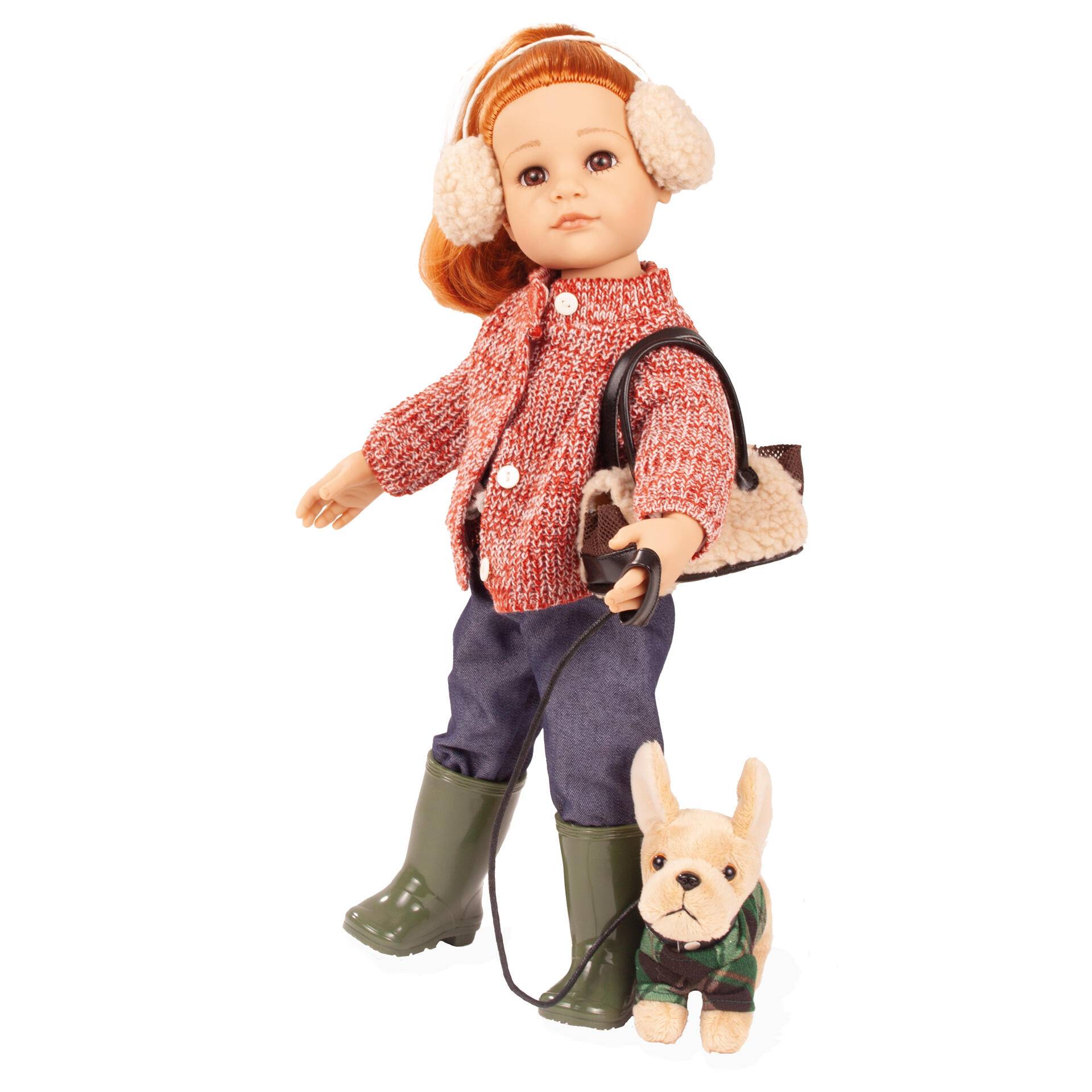 Götz - Puppe 50cm Hannah mit Hund Götz - Puppe 50cm Hannah mit Hund