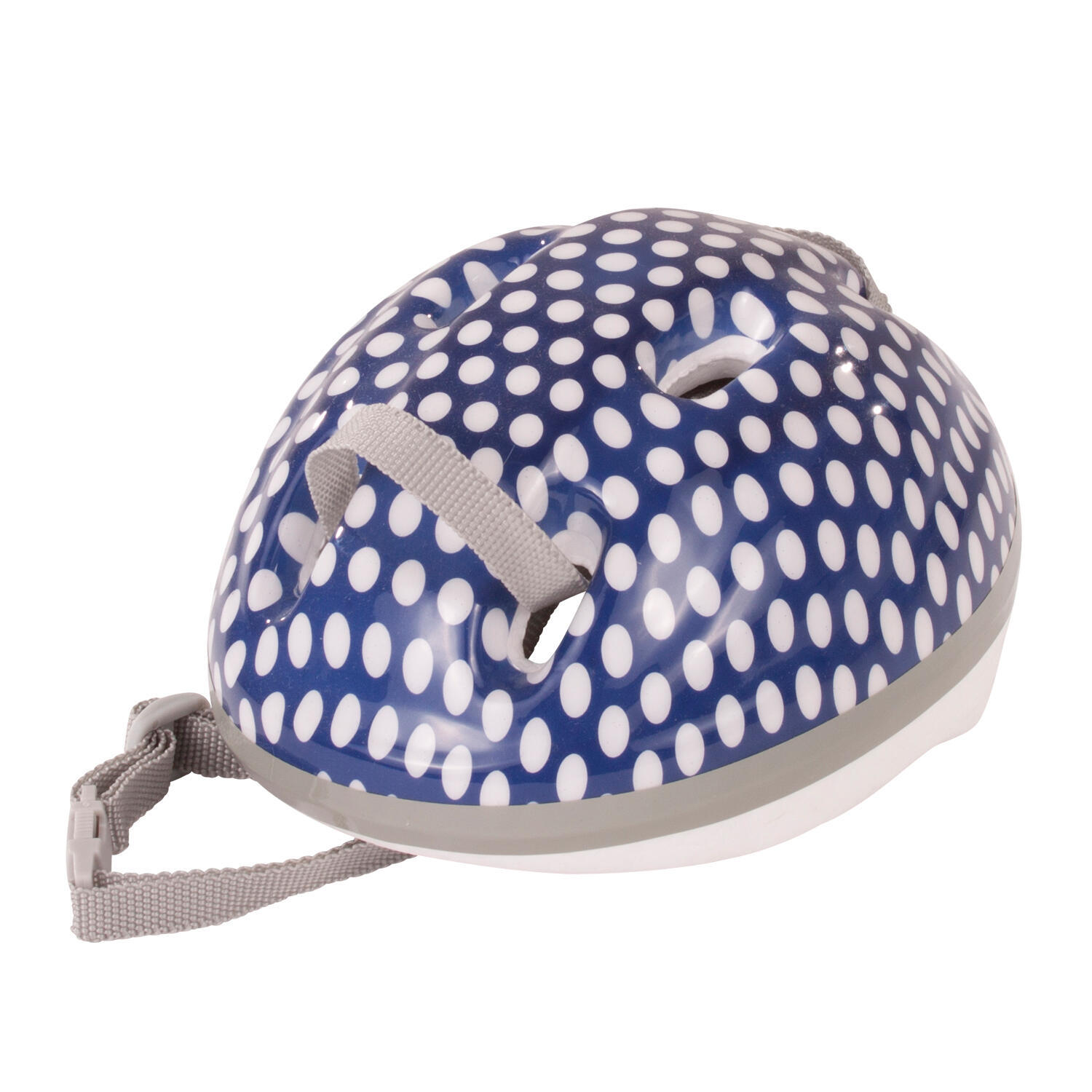 Götz - Puppen-Fahrradhelm blau mit weißen Punkten Götz - Puppen-Fahrradhelm blau mit weißen Punkten