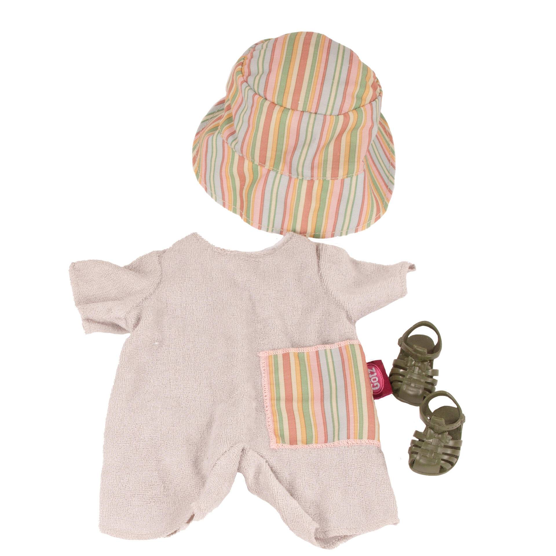 Götz - Puppenkleidung 30 cm Babykombi Streifen/grün Götz - Puppenkleidung 30 cm Babykombi Streifen/grün