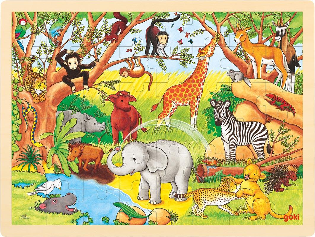 Goki - Einlegepuzzle Afrika Goki - Einlegepuzzle Afrika