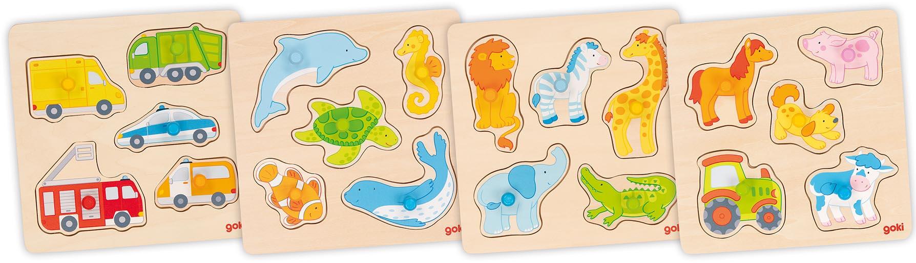 Goki - Steckpuzzle sortiert Goki - Steckpuzzle sortiert
