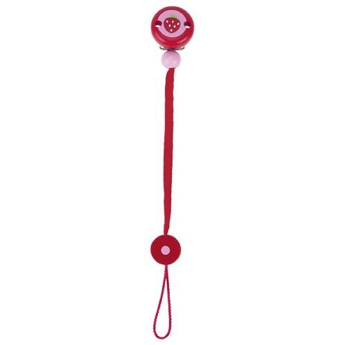 Goki - Heimess Schnullerkette rot Erdbeere Goki - Heimess Schnullerkette rot Erdbeere