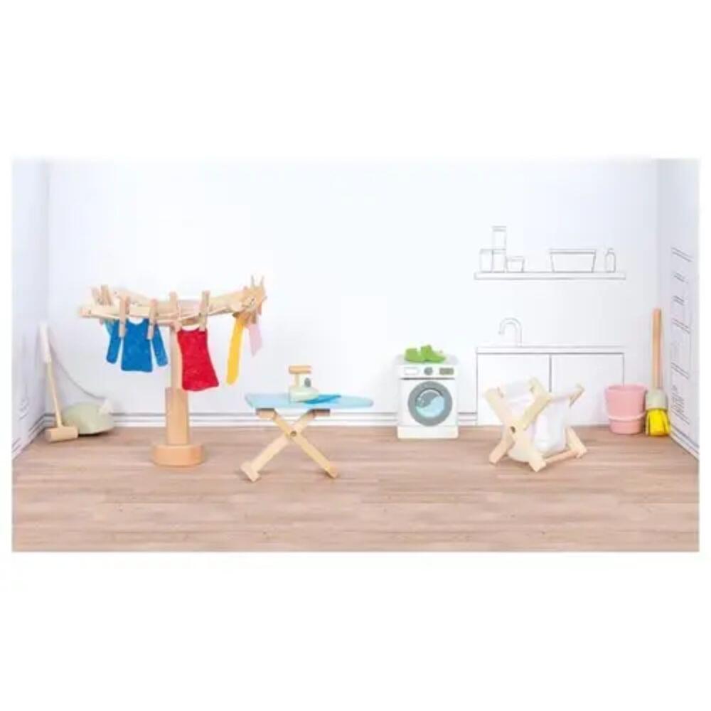 Goki - Puppenhaus Accessoires Waschküche Goki - Puppenhaus Accessoires Waschküche
