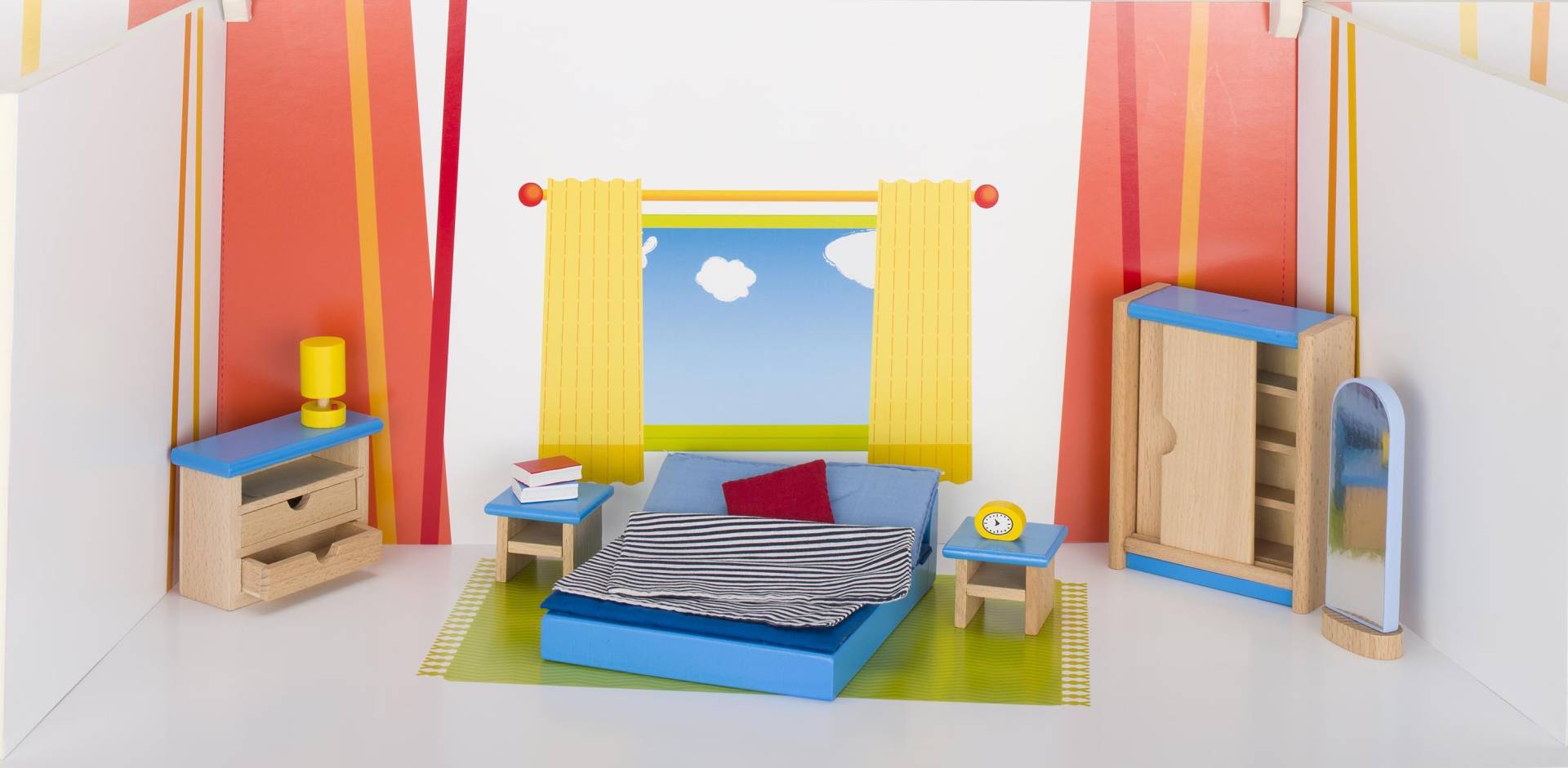 Goki - Puppenmöbel Schlafzimmer Goki - Puppenmöbel Schlafzimmer