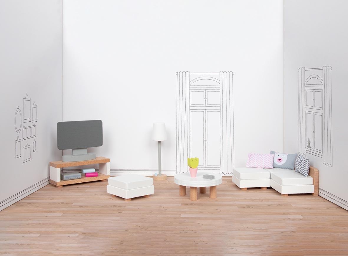 Goki - Puppenmöbel Style, Wohnzimmer Goki - Puppenmöbel Style, Wohnzimmer