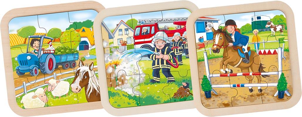 Goki - Puzzle Holz 9 Mini Goki - Puzzle Holz 9 Mini