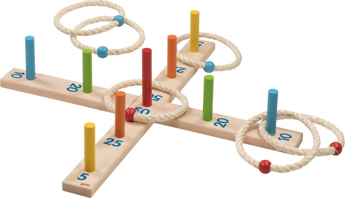 Goki - Ringwurfspiel mit 6 Sisalringen Goki - Ringwurfspiel mit 6 Sisalringen