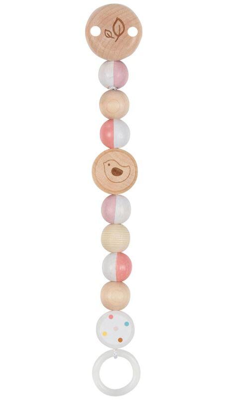 Goki - Schnullerkette / Vogel / Rosa Goki - Schnullerkette / Vogel / Rosa