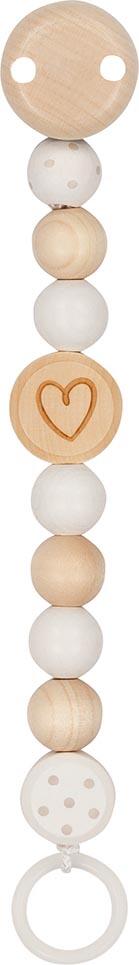 Goki - Schnullerkette Herz Natur Goki - Schnullerkette Herz Natur