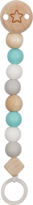 Goki - Schnullerkette Stern, türkis Goki - Schnullerkette Stern, türkis