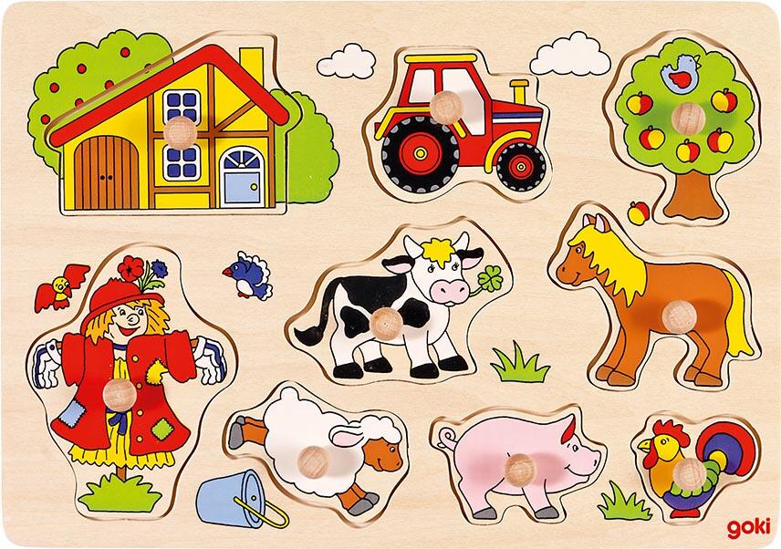 Goki - Steckpuzzle Bauernhof VI Goki - Steckpuzzle Bauernhof VI