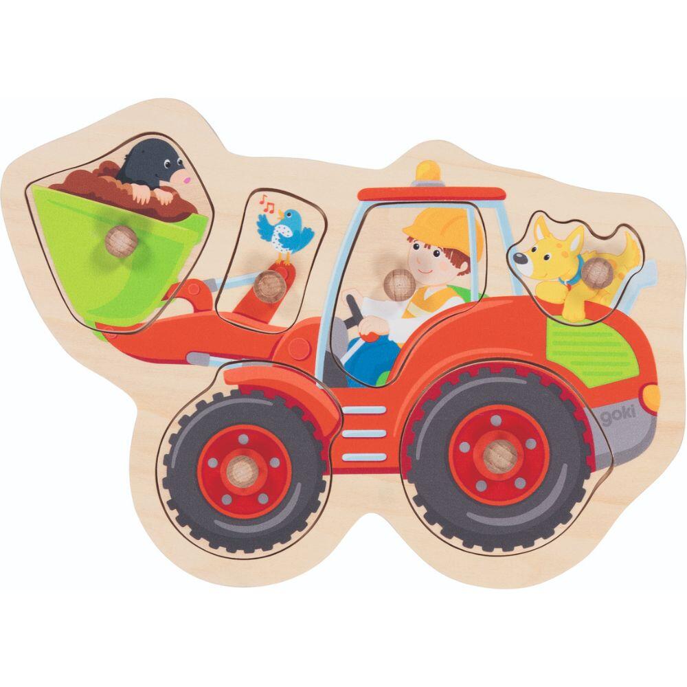 Goki - Steckpuzzle Schaufelbagger Goki - Steckpuzzle Schaufelbagger