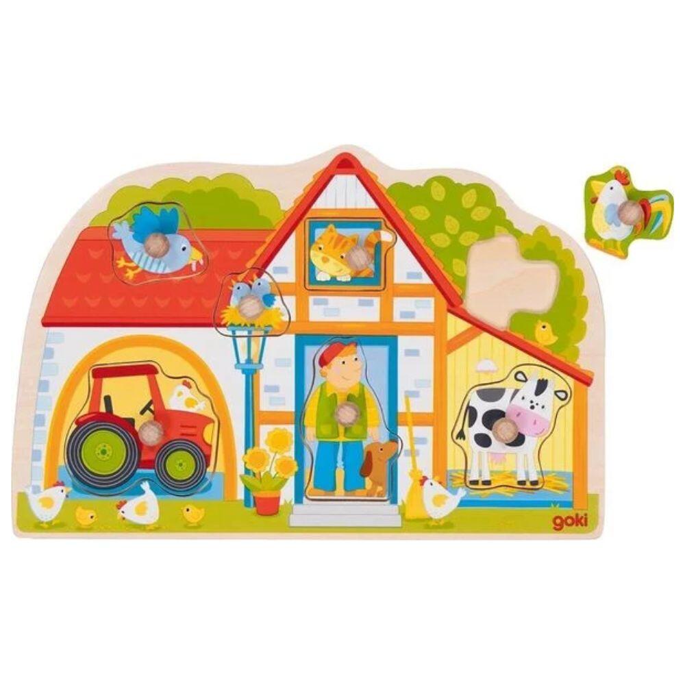 Goki - Steckpuzzle Unser Bauernhaus Goki - Steckpuzzle Unser Bauernhaus