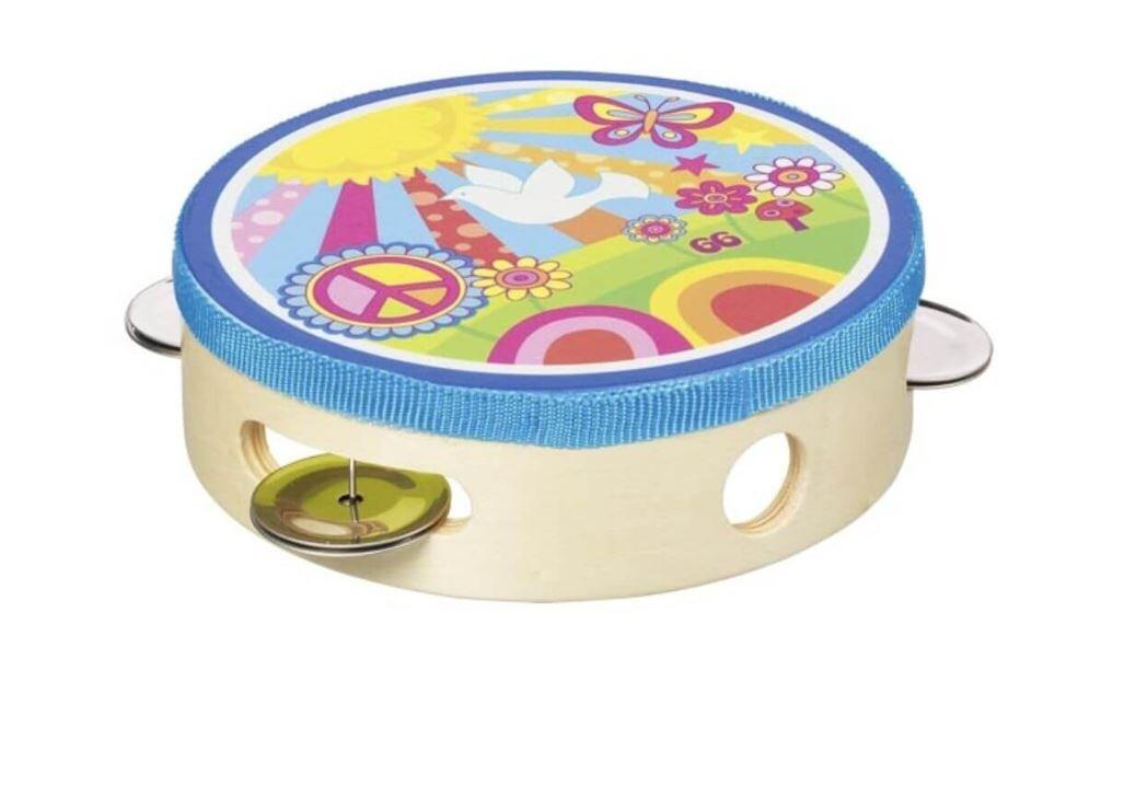 Goki - Tamburin mit Schellen / Sonnenschein Goki - Tamburin mit Schellen / Sonnenschein