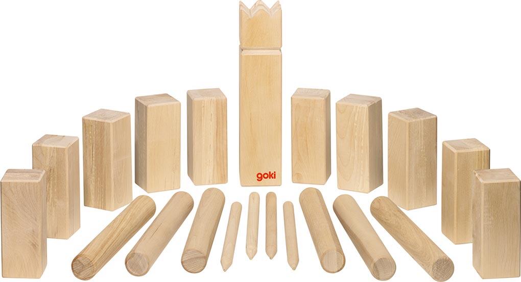 Goki - Wikingerspiel Kubb, im Baumwollbeutel Goki - Wikingerspiel Kubb, im Baumwollbeutel