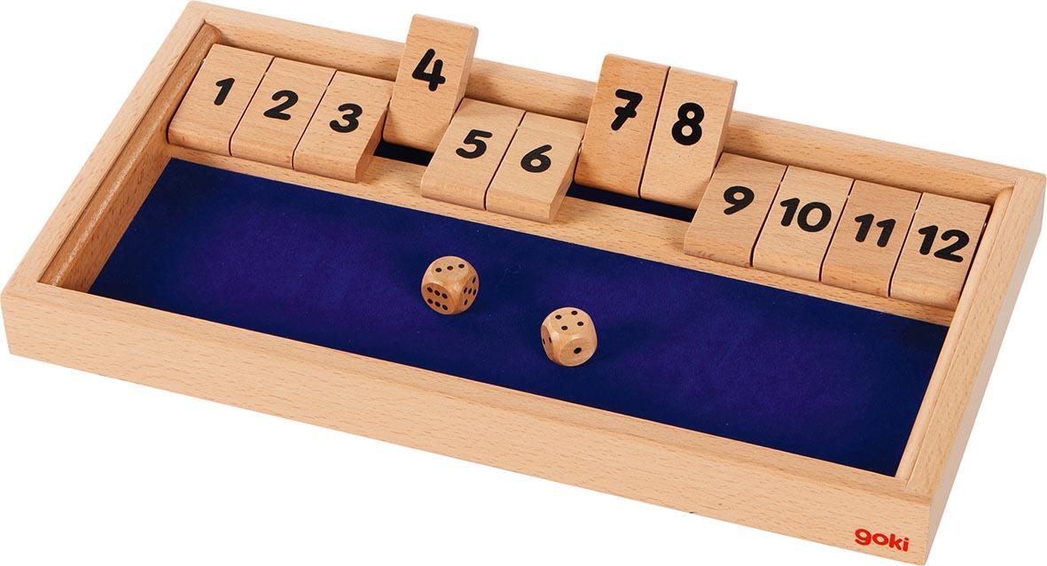 Goki - Würfelspiel Shut the box 12er Goki - Würfelspiel Shut the box 12er