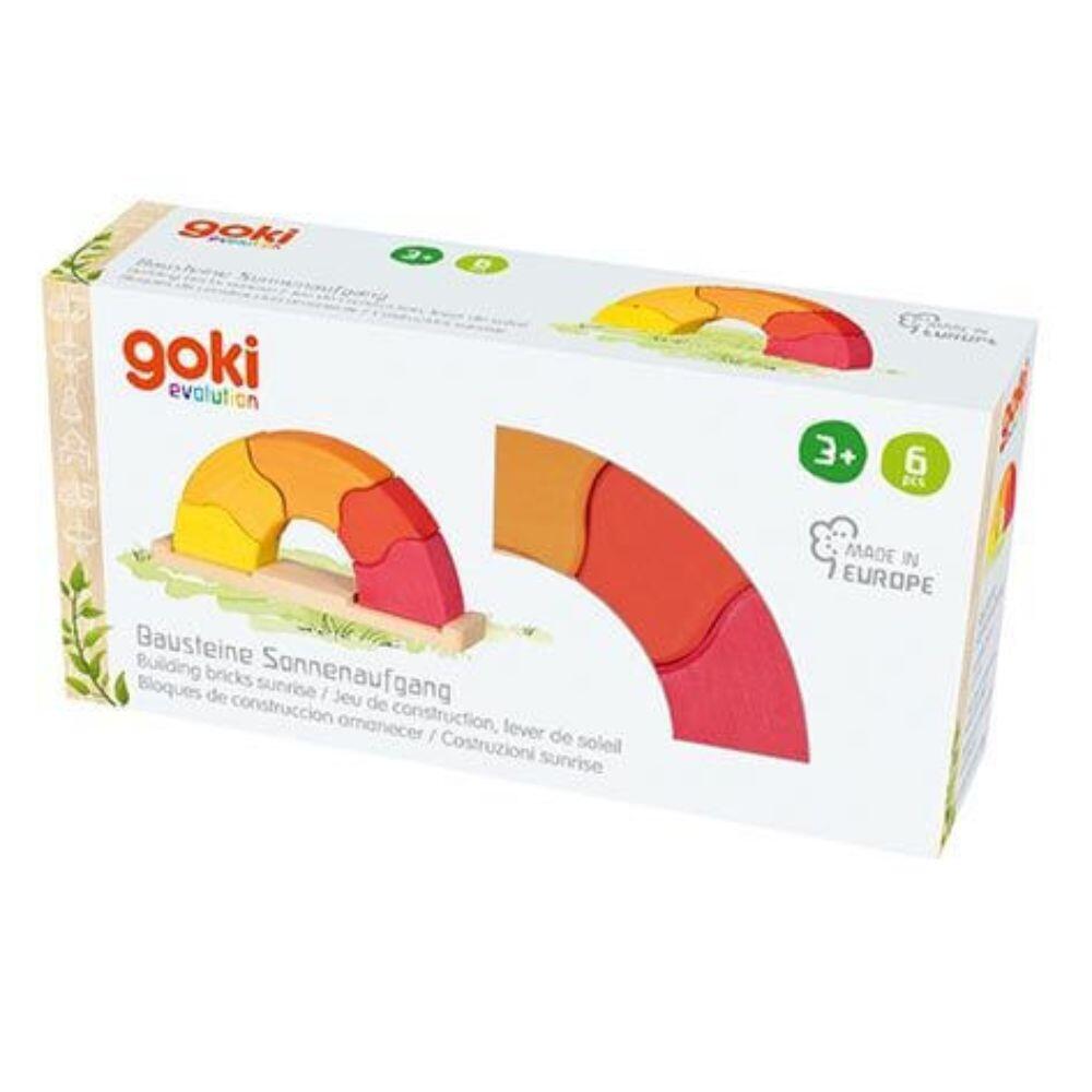 Goki - bausteine sonnenaufgang 6tlg. Goki - bausteine sonnenaufgang 6tlg.