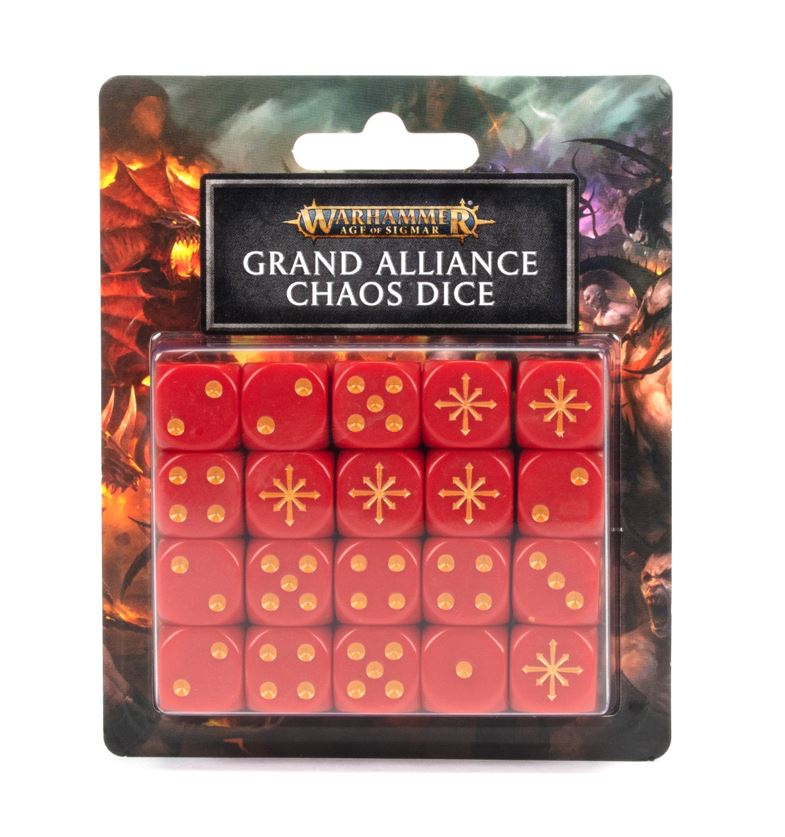 Grand Alliance Chaos Dice Set 20 Games Workshop Warhammer Würfel Dices AoS W6 D6