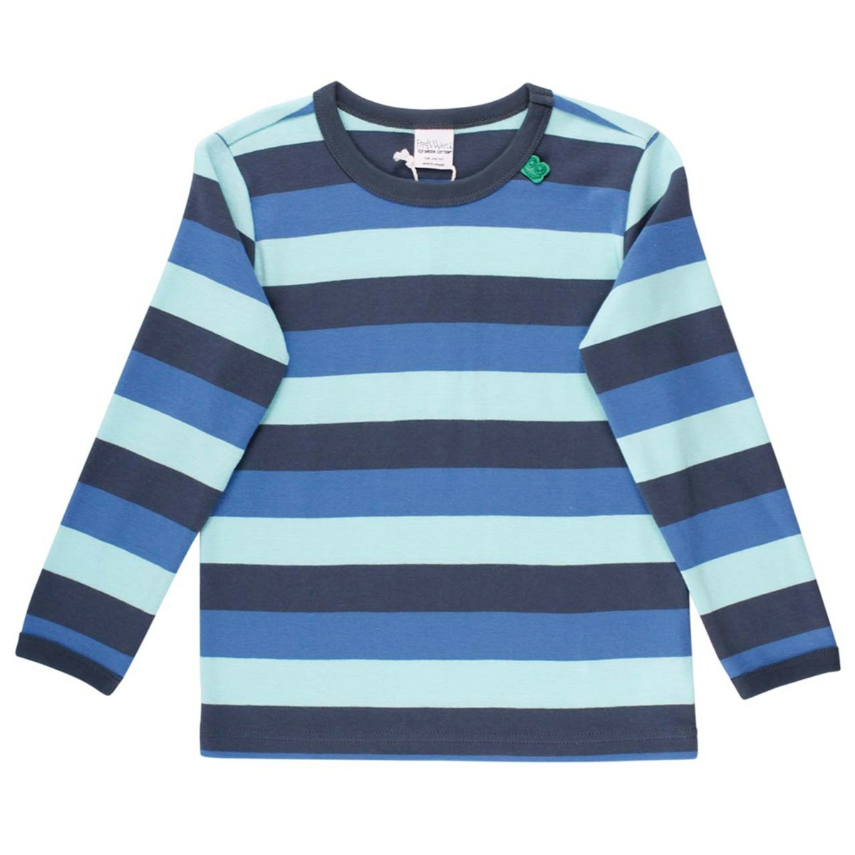 Griffiges Langarmshirt Blockstreifen blau 80 Griffiges Langarmshirt Blockstreifen blau 80