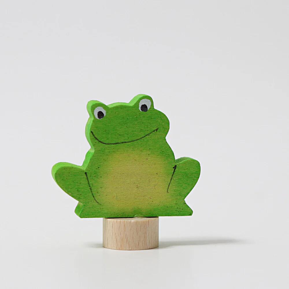 Grimms - Grimm´s – Steckfigur Frosch 1 – Holzfigur Grimms - Grimm´s – Steckfigur Frosch 1 – Holzfigur