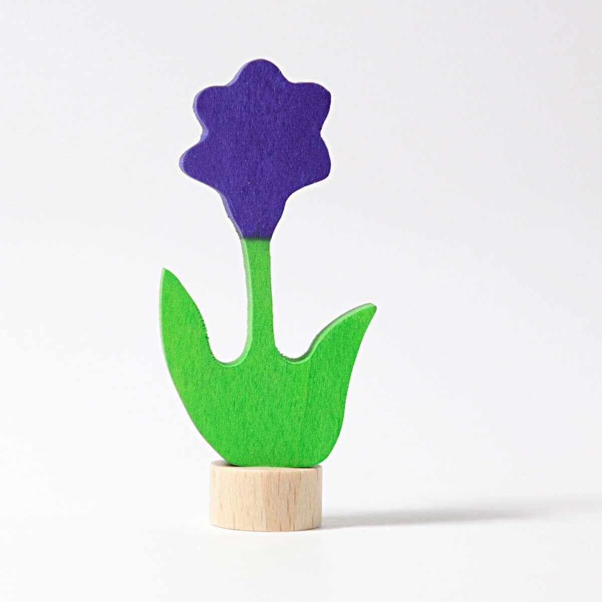 Grimms - Grimm´s – Steckfigur lila Blume – Holzfigur Grimms - Grimm´s – Steckfigur lila Blume – Holzfigur