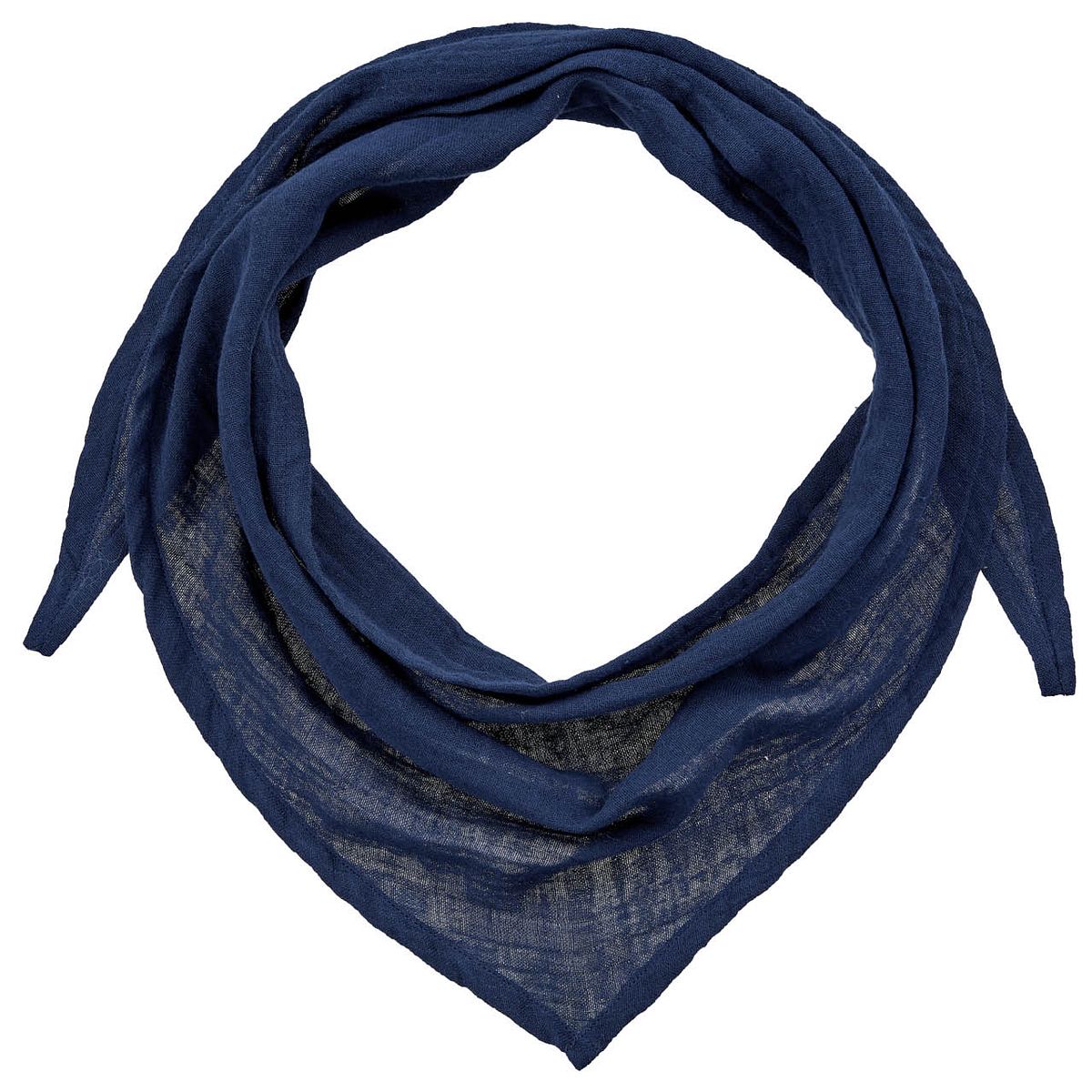 Großes Dreiecktuch Musselin navy Großes Dreiecktuch Musselin navy