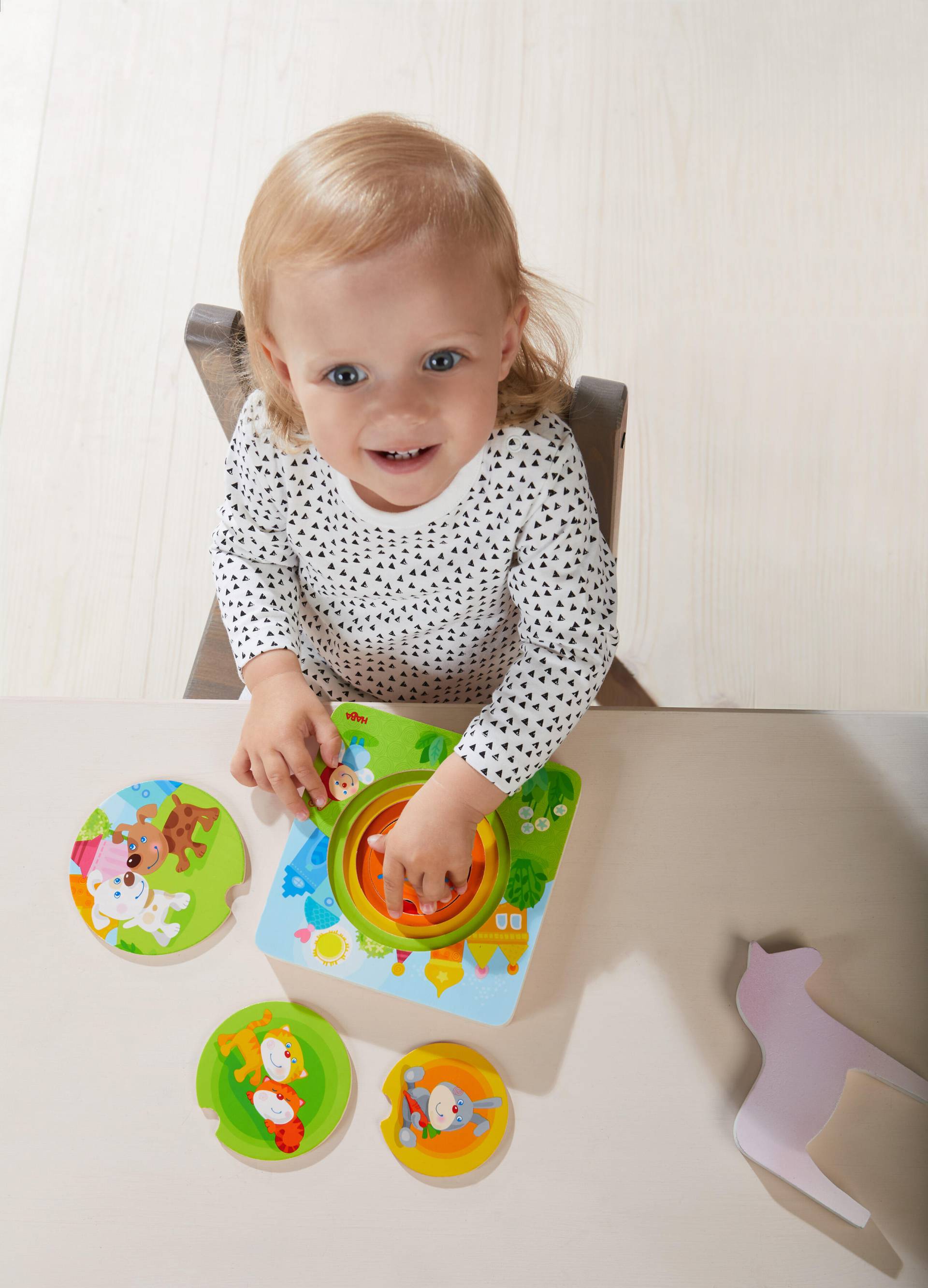 Haba - HABA Holzpuzzle Kunterbunte Tierkinder Haba - HABA Holzpuzzle Kunterbunte Tierkinder