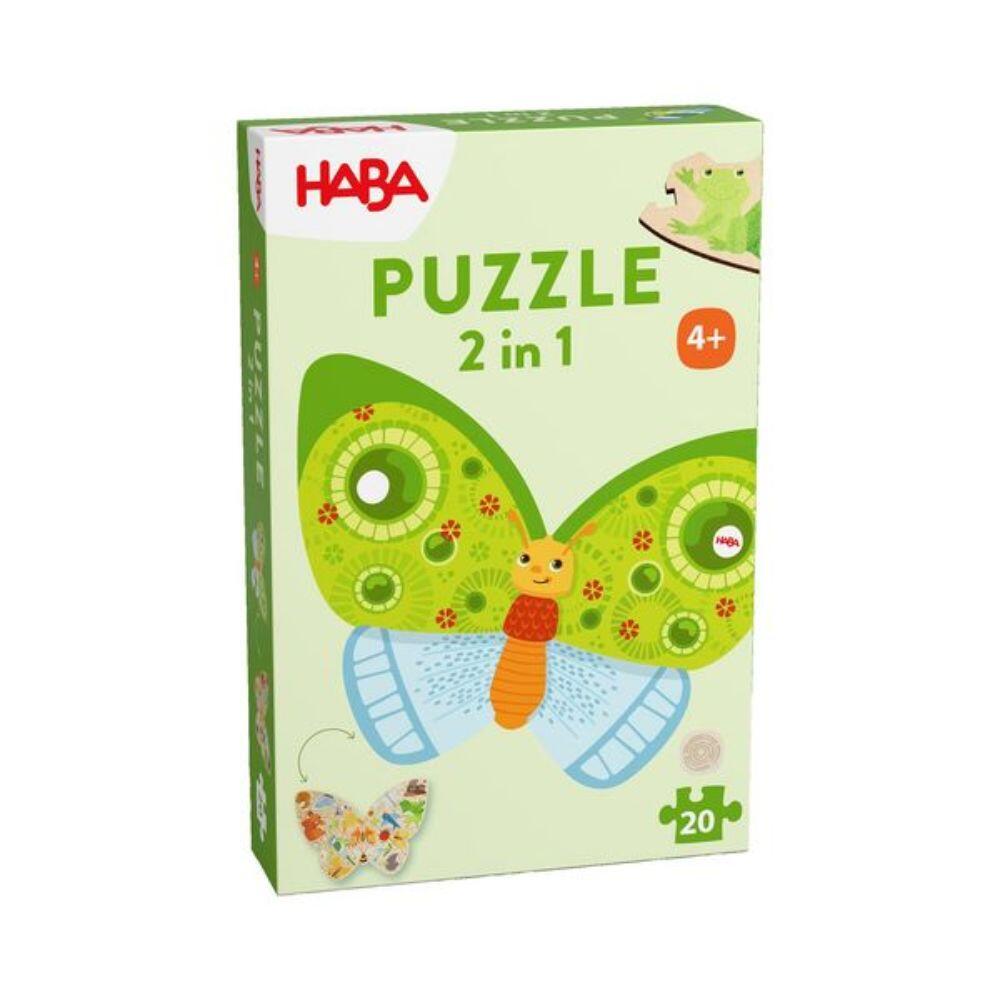 Haba - Holzpuzzle 12 T Schmetterling 2 in 1 Haba - Holzpuzzle 12 T Schmetterling 2 in 1