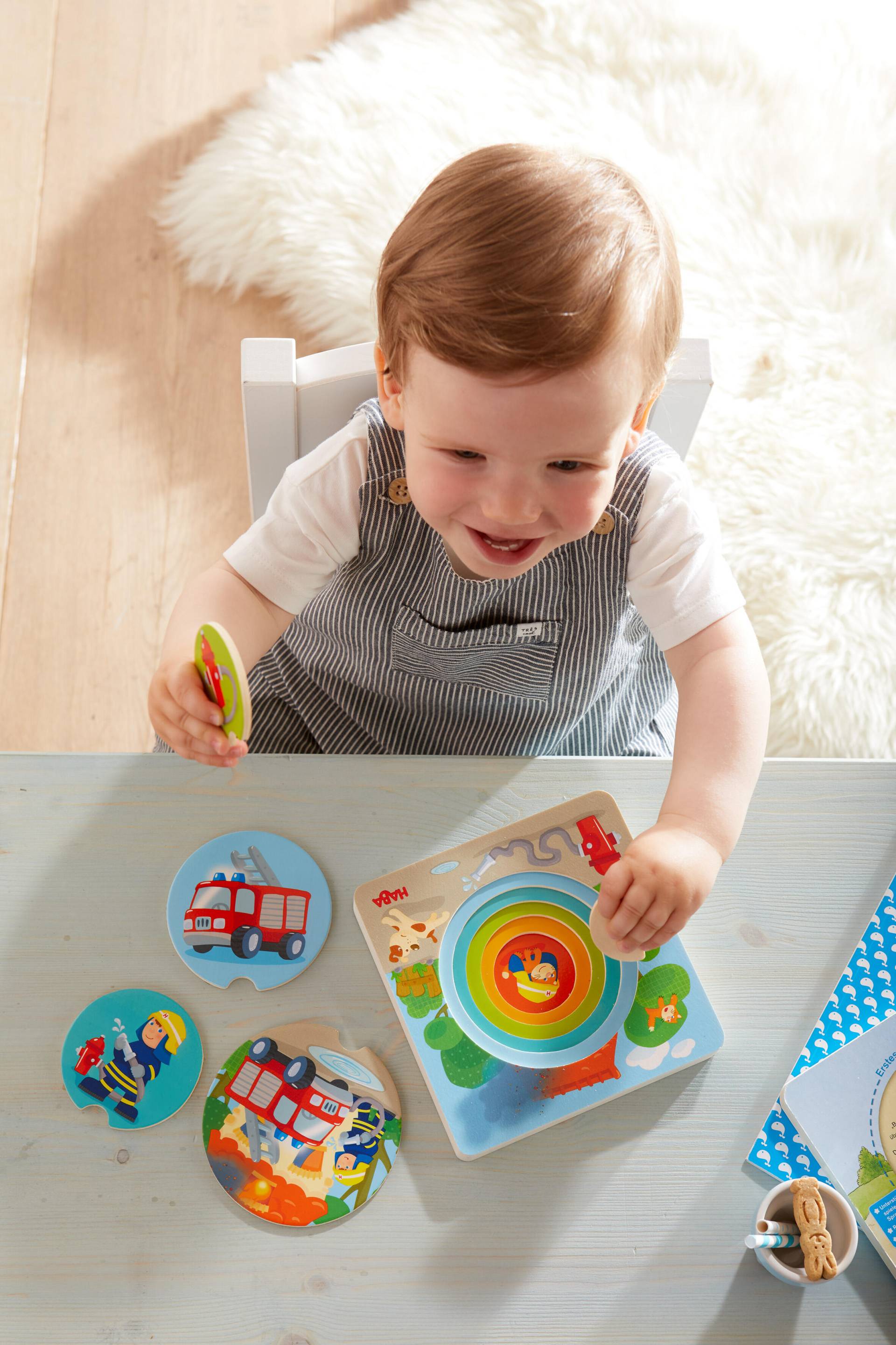 Haba - Holzpuzzle Feuerwehr-Einsatz Haba - Holzpuzzle Feuerwehr-Einsatz