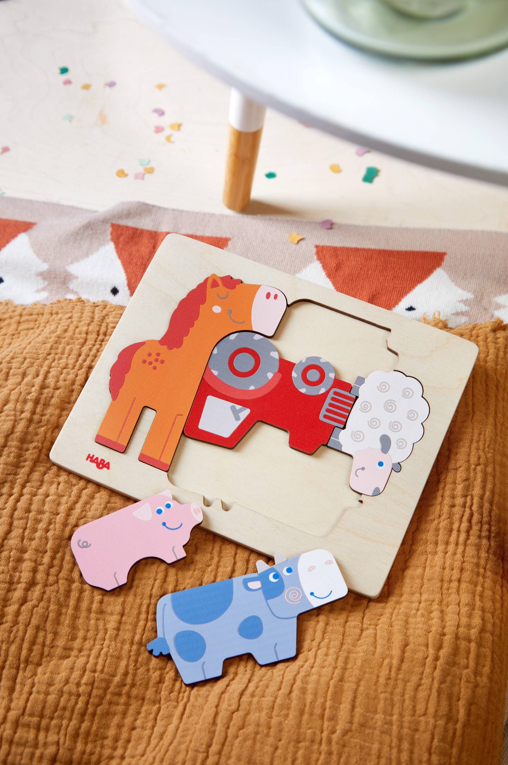 Haba - Holzpuzzle Tierisch Was los Haba - Holzpuzzle Tierisch Was los