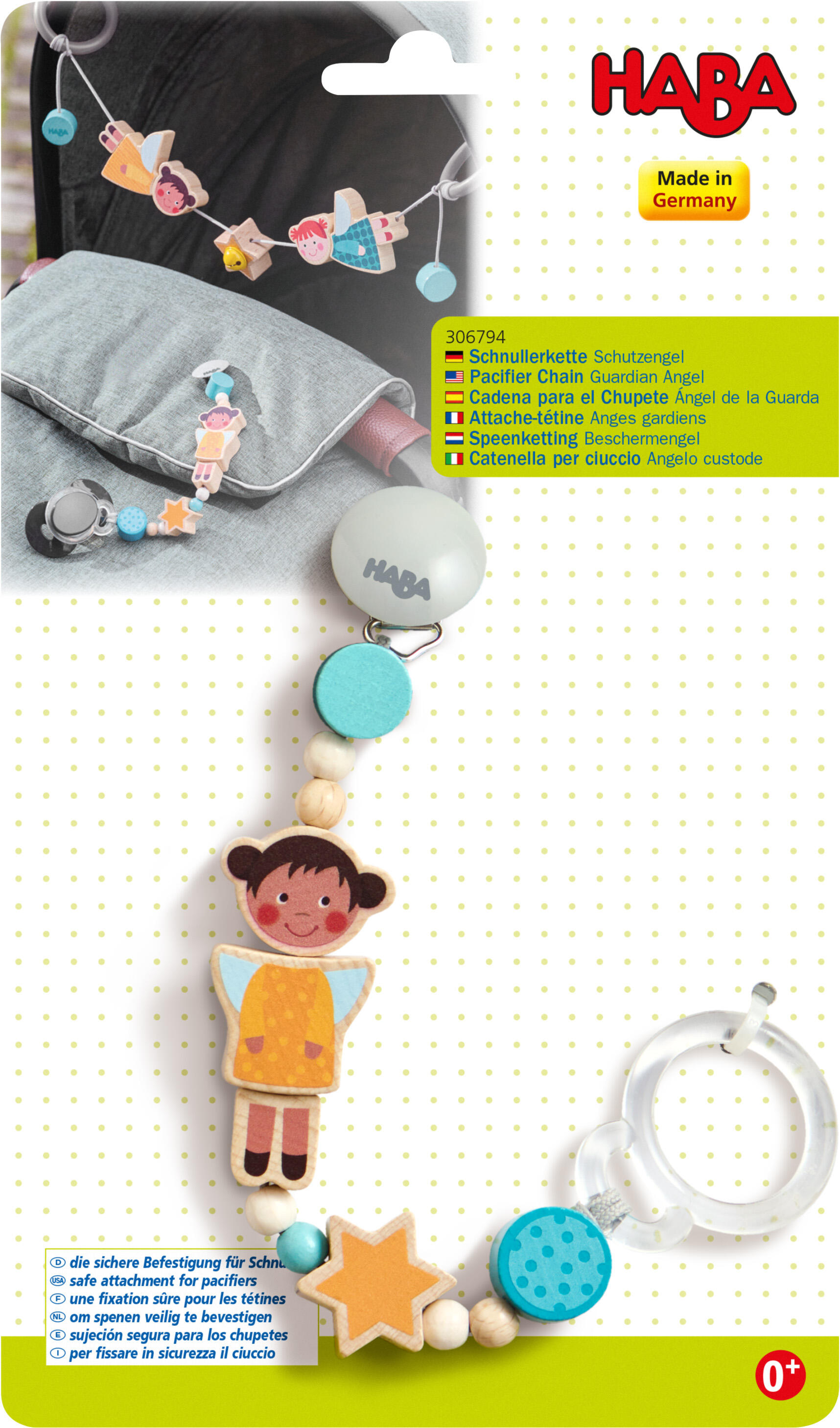 Haba - Schnullerkette Schutzengel Haba - Schnullerkette Schutzengel
