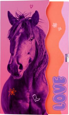 Haftnotizen mit Mini-Gelstift - I LOVE HORSES