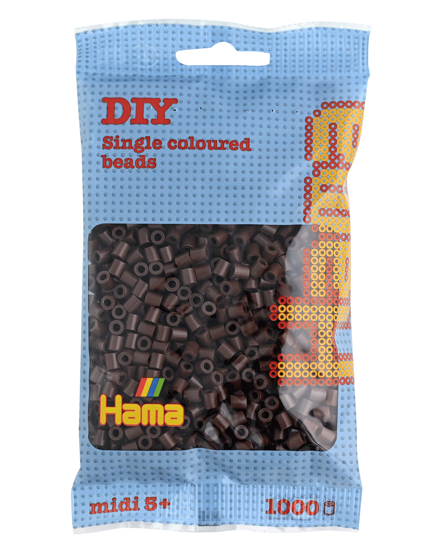 Hama - HAMA Bügelperlen – Braun, ca. 1.000 Stück Hama - HAMA Bügelperlen – Braun, ca. 1.000 Stück