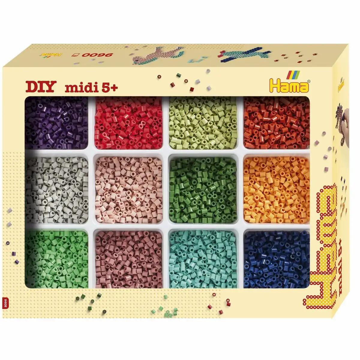 Hama - Hama Bügelperlen midi – Sortierbox mit 9000 Perlen, 12 Farben Hama - Hama Bügelperlen midi – Sortierbox mit 9000 Perlen, 12 Farben