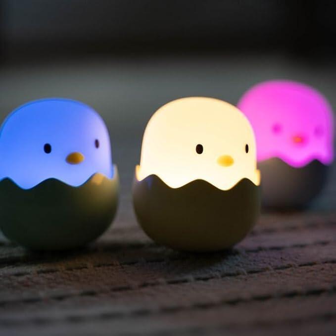 Hans Raum - MEGALIGHT BABY EGGY LED Kinder-Nachtlicht 3er-Set warmweiß/RGB dimmbar Hans Raum - MEGALIGHT BABY EGGY LED Kinder-Nachtlicht 3er-Set warmweiß/RGB dimmbar