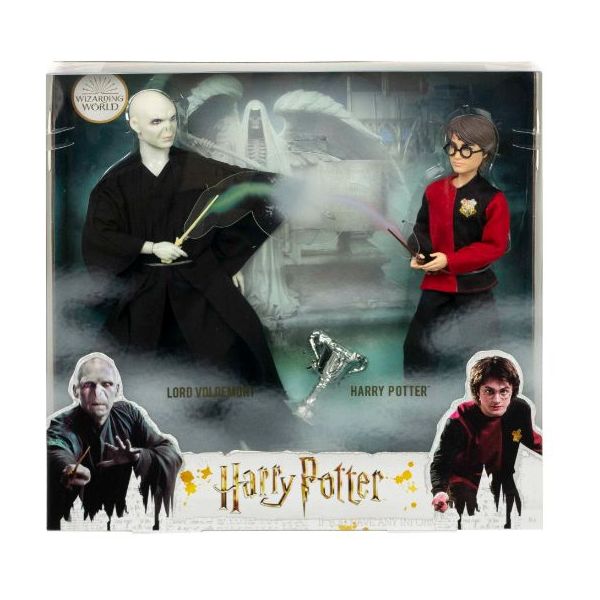 Harry Potter Geschenkset für Sammler mit Voldemort-Puppe und Harry Potter-Puppe