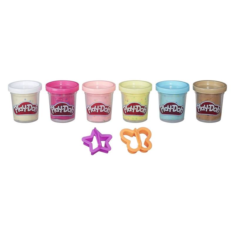 Hasbro - Play-Doh - 8er Pack Konfettiknete