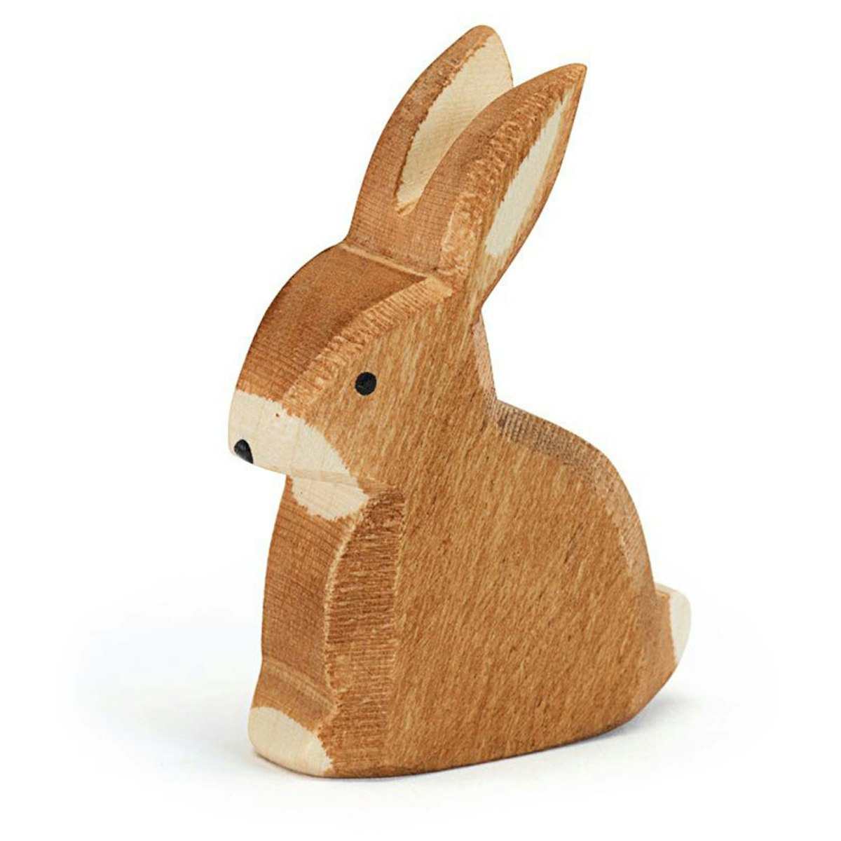 Hase sitzend Holzfigur 6,5 cm hoch Hase sitzend Holzfigur 6,5 cm hoch