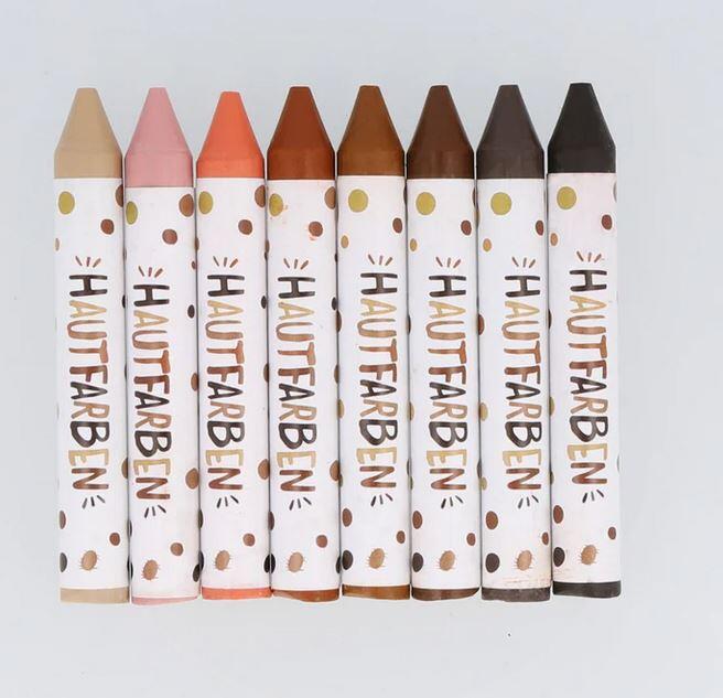 Hautfarben - Wachsmalstifte 8 Stck. hautfarben Hautfarben - Wachsmalstifte 8 Stck. hautfarben