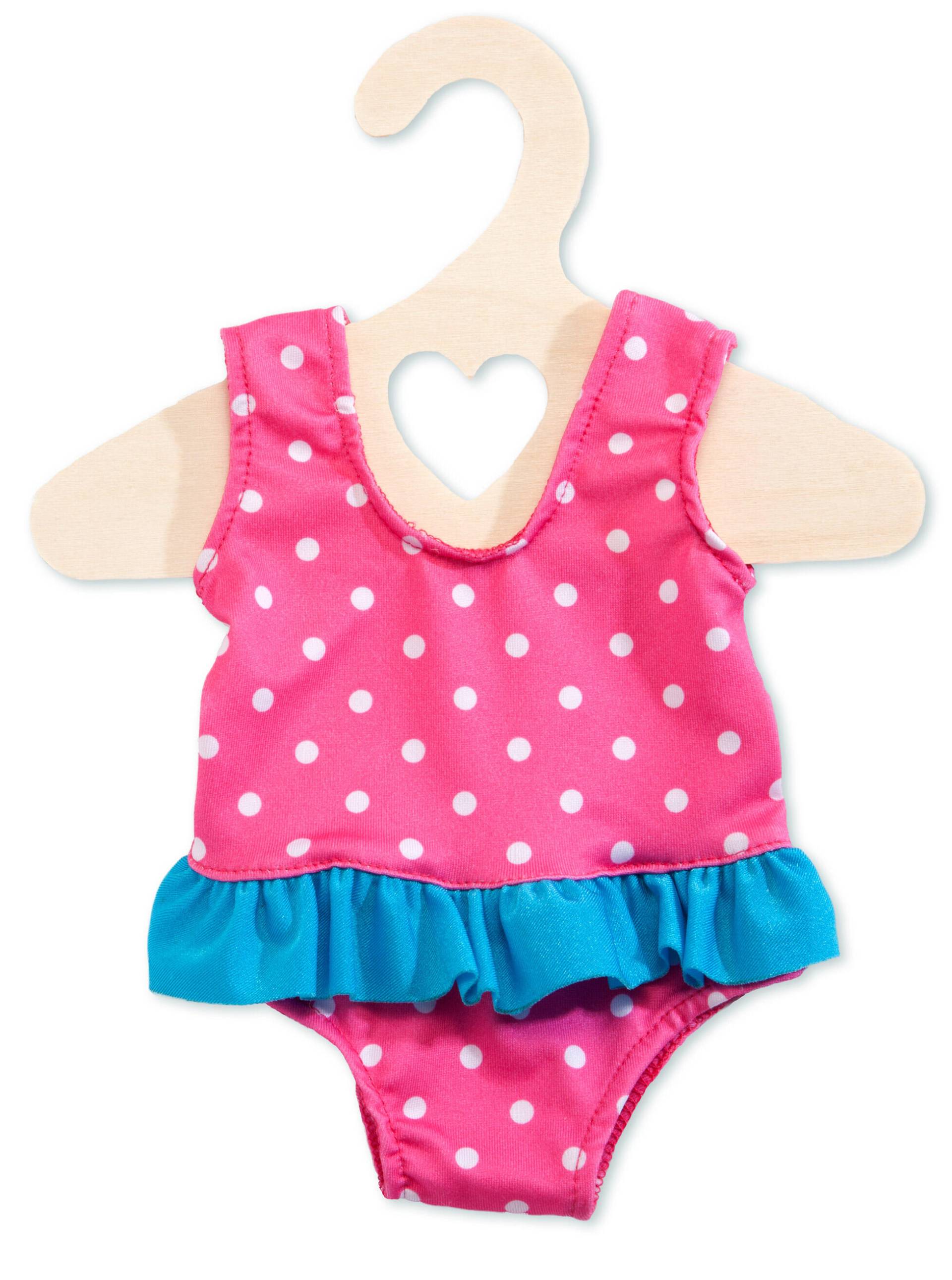 Heless - Heless Puppen-Badeanzug – Pink mit Punkten, Gr. 28–35 cm Heless - Heless Puppen-Badeanzug – Pink mit Punkten, Gr. 28–35 cm