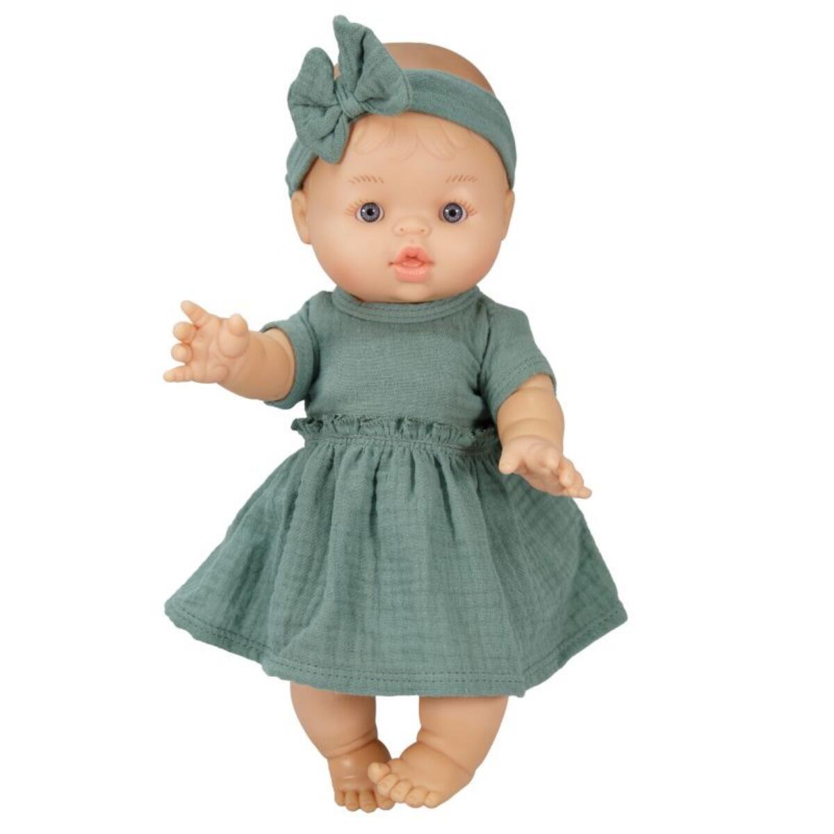 Heless - Puppen-Mädchen 34 cm mit Kleid aus Bio-Baumwolle, Heless - Puppen-Mädchen 34 cm mit Kleid aus Bio-Baumwolle,