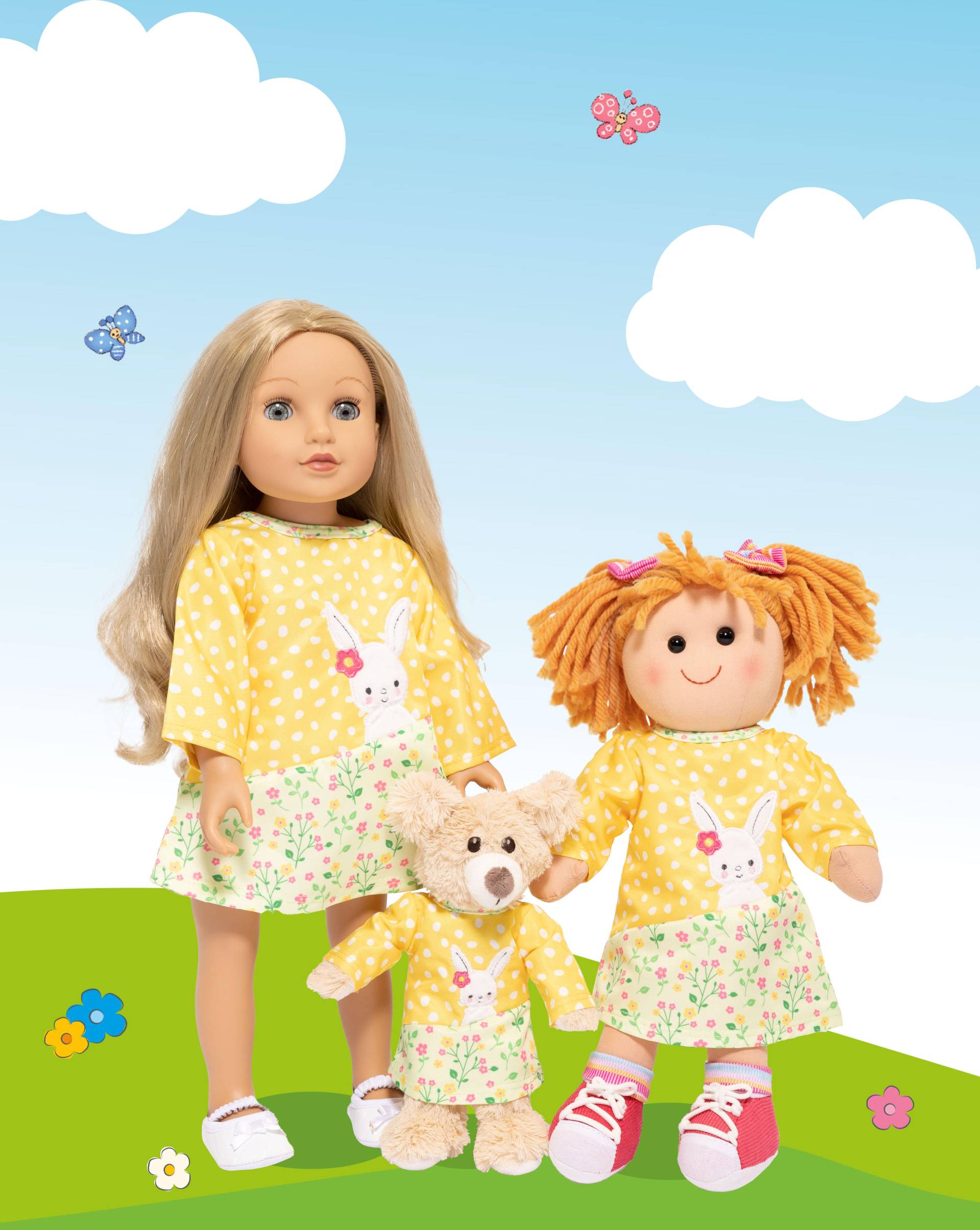 Heless - Puppen Tunika KLeid 20-25cm Bunny Heless - Puppen Tunika KLeid 20-25cm Bunny