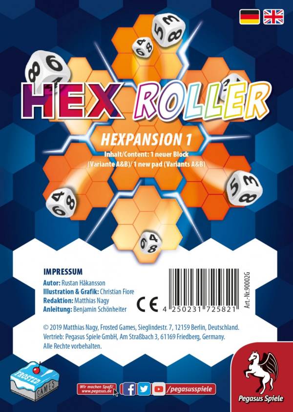 Hex Roller-Erweiterungsblock (Erw.)