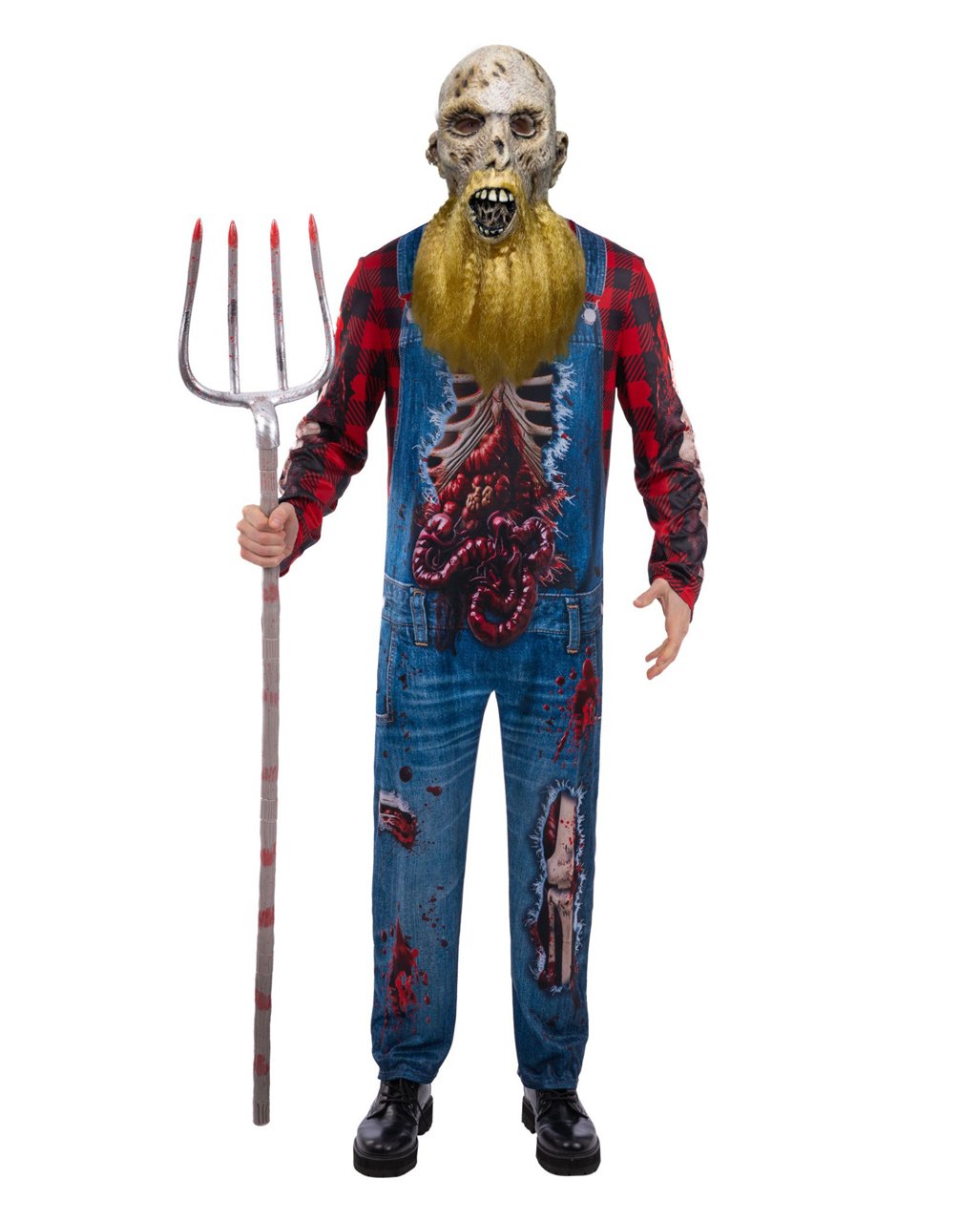 Hillbilly Zombie Kostüm mit Maske Hillbilly Zombie Kostüm mit Maske