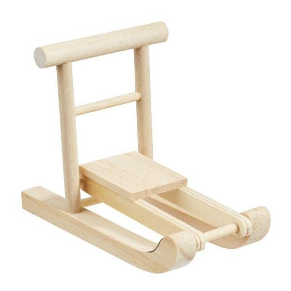 Hobbyfun - Schlitten natur Hobbyfun - Schlitten natur