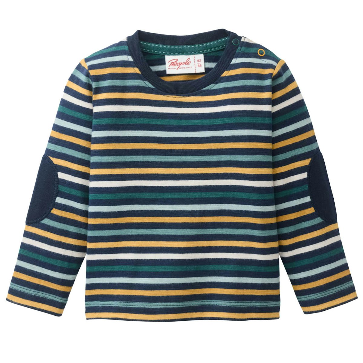 Hochwertiges Langarmshirt Ringel Blautöne 74/80 Hochwertiges Langarmshirt Ringel Blautöne 74/80