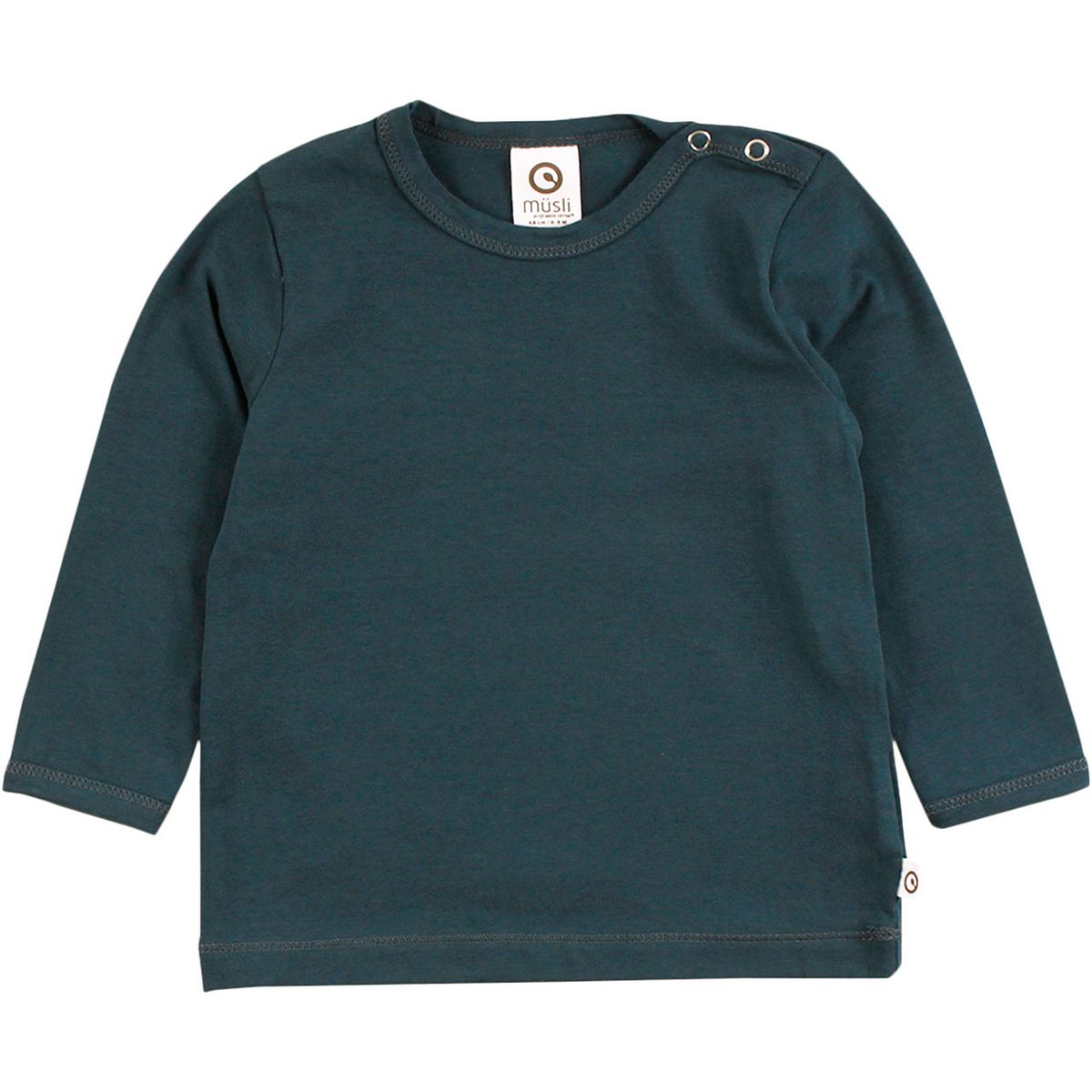 Hochwertiges Langarmshirt uni navy 74 Hochwertiges Langarmshirt uni navy 74